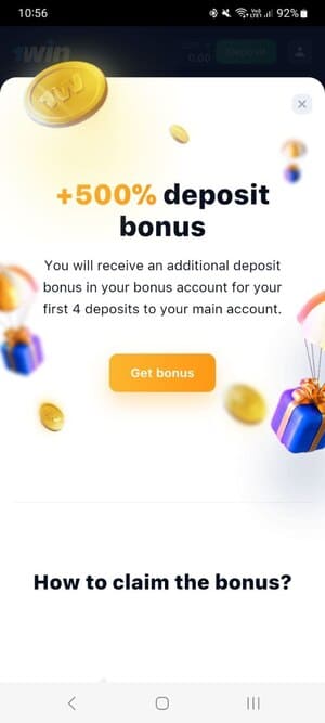 Jinsi ya Kutumia Zawadi ya 1Win
