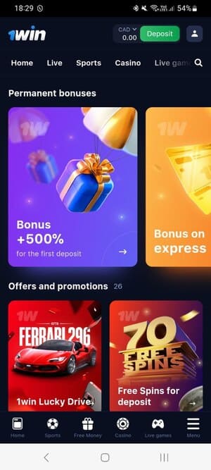 Zawadi Zingine Zinazopatikana kwenye Programu ya 1Win
